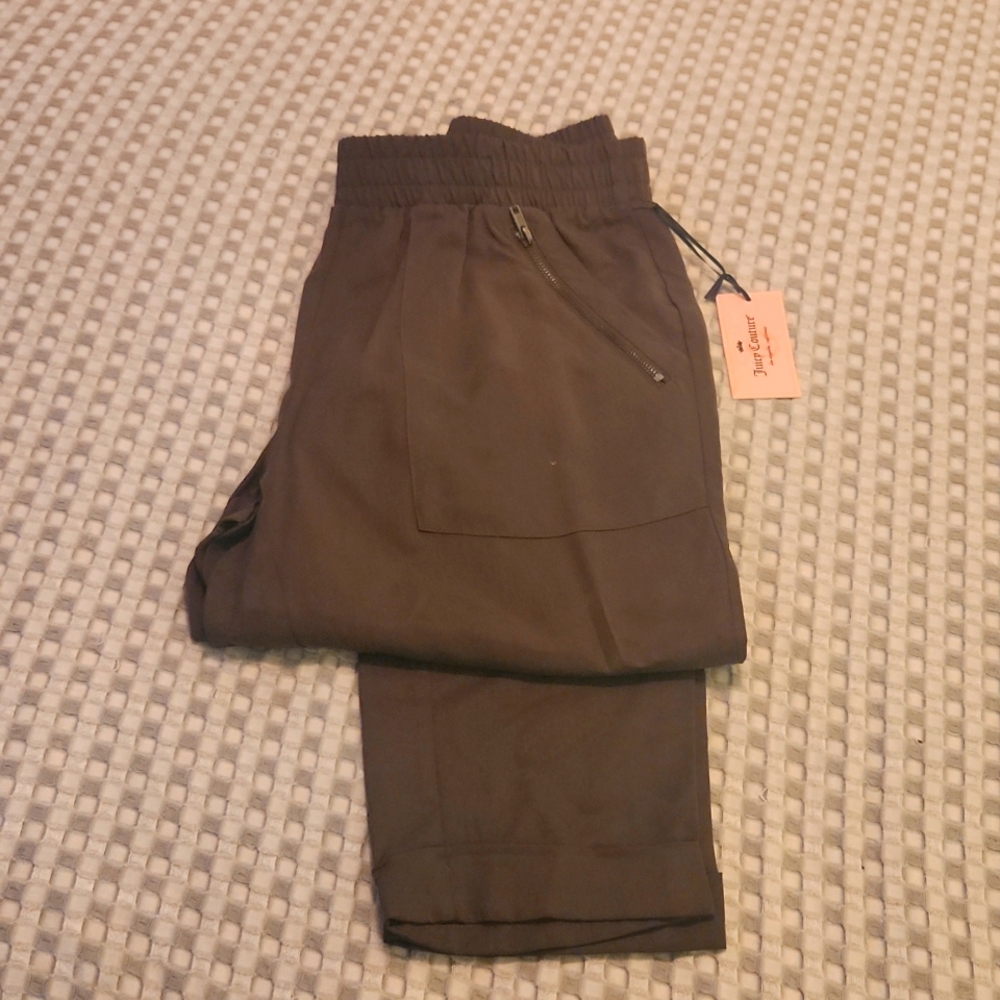Womens Juicy Couture NWT Straight Leg Pants Olive Size Large